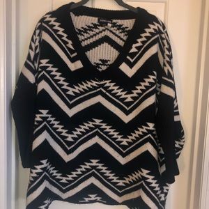 S/M large neck sweater